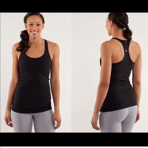 Lululemon black Razorback tank top